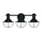 Designers Fountain Dalton 23in 3-Light Matte Black Industrial Indoor Vanity Light with Metal Cages D243M-3B-MB - alternate 1